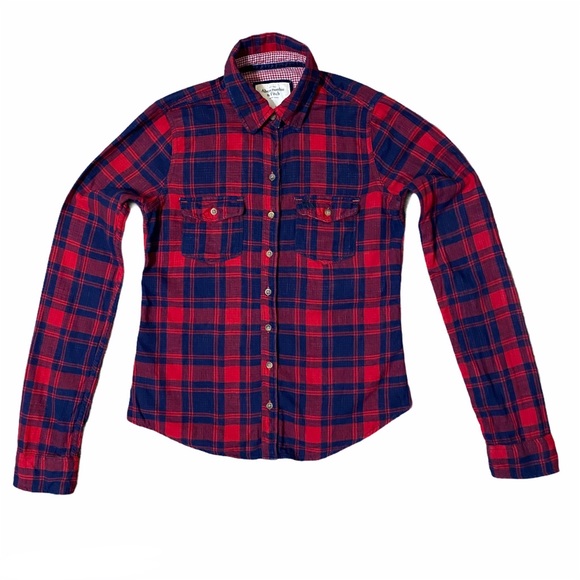 Abercrombie & Fitch Plaid Button Down Shirt - Picture 1 of 6